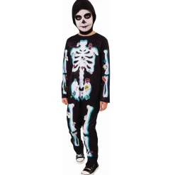 Déguisement Dia de los Muertos avec autocollants - Enfant - RueDeLaFete