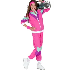 Déguisement jogging rose années 80 - Enfant - RueDeLaFete