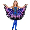 Déguisement papillon - Bleu/rose - Fille - RueDeLaFete