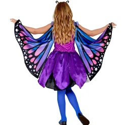 Déguisement papillon - Bleu/rose - Fille - RueDeLaFete