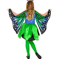 Déguisement papillon - Vert/bleu- Fille - RueDeLaFete