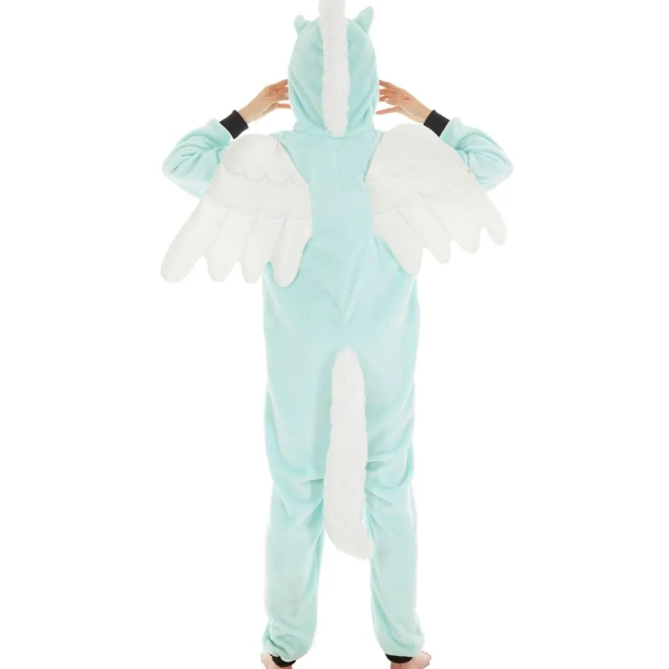 Déguisement peluche Licorne verte - enfant - RueDeLaFete