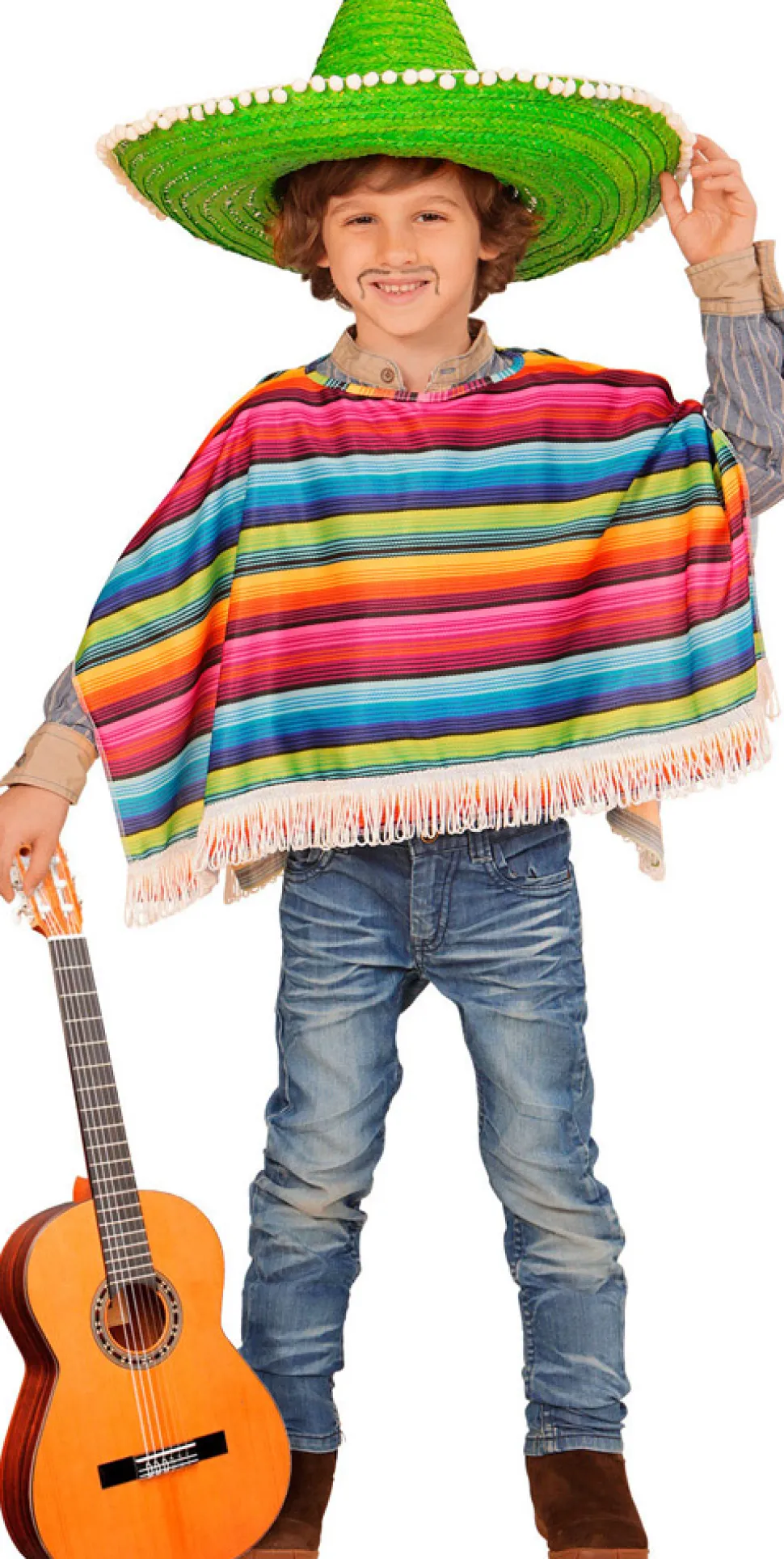 Déguisement Poncho Mexicain - Enfant - RueDeLaFete