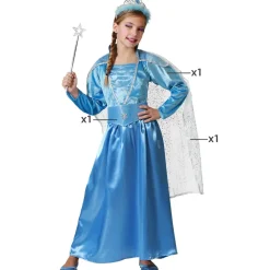Déguisement Princesse - Bleu - Fille - RueDeLaFete