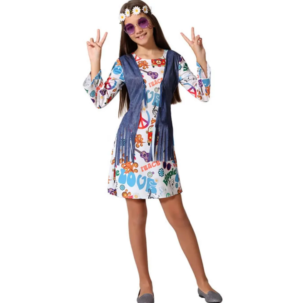 Déguisement Robe Hippie - Fille - RueDeLaFete