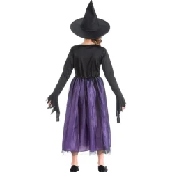Déguisement Sorcière Agatha violette - enfant - RueDeLaFete