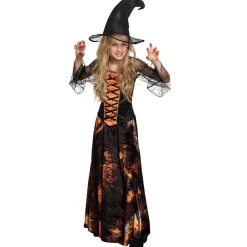 Déguisement sorcière flamboyante - Fille - RueDeLaFete