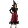 Déguisement Sorcière Lucinda Bordeaux à sequins - enfant - RueDeLaFete