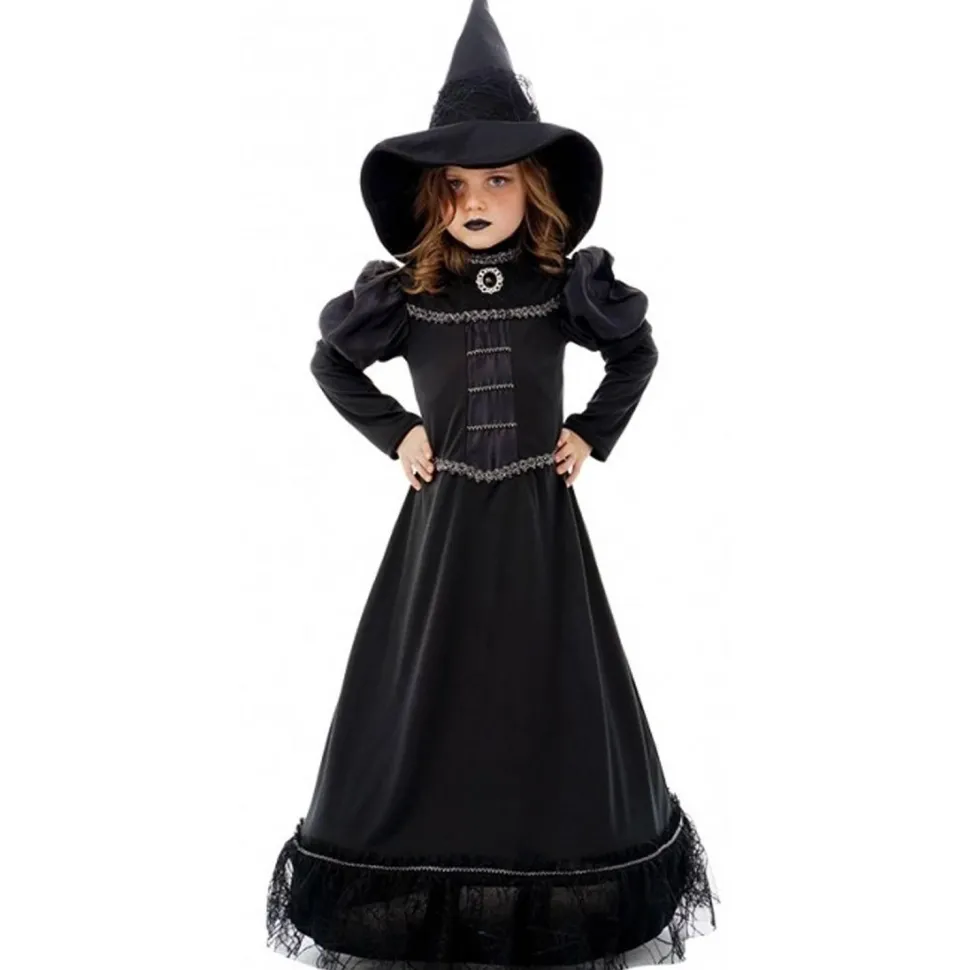 Déguisement Sorcière Magie Noire - enfant - RueDeLaFete