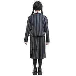 Déguisement Uniforme Noir & Gris Mercredi™ - Fille - RueDeLaFete