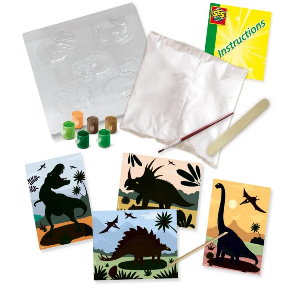 Dinosaures 2 en 1 - Moulage et peinture - SES Creative