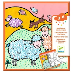 Distributeur de coloriages : Ferme - Djeco