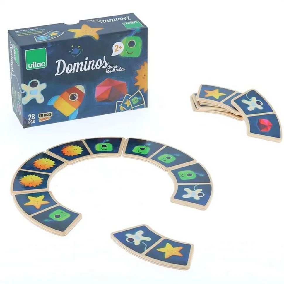 Dominos en bois : Dans les étoiles - Vilac