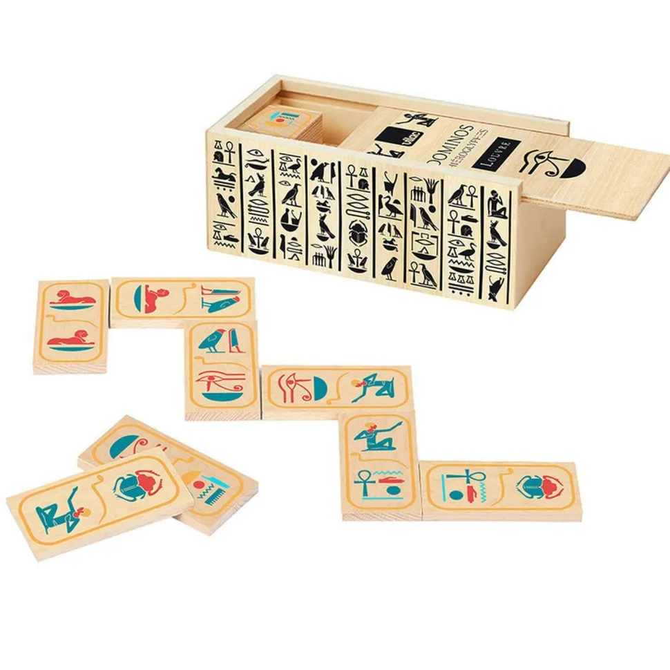 Dominos hiéroglyphes en bois - Musée du Louvre - Vilac