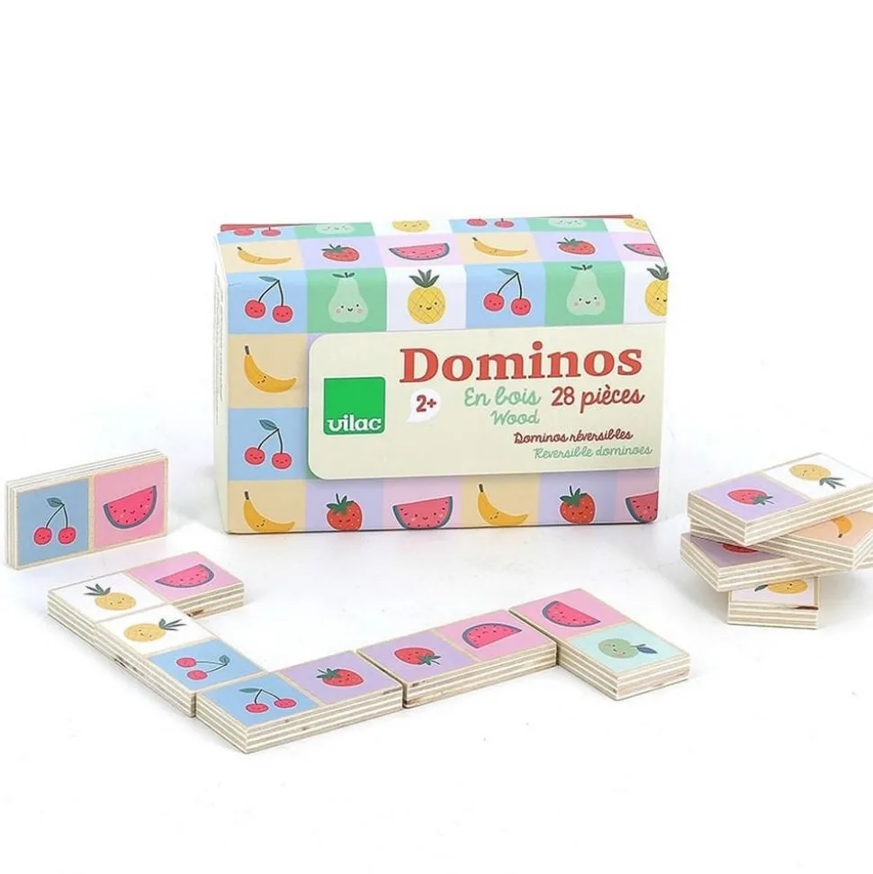 Dominos réversibles fruits / légumes - Sarah - Vilac