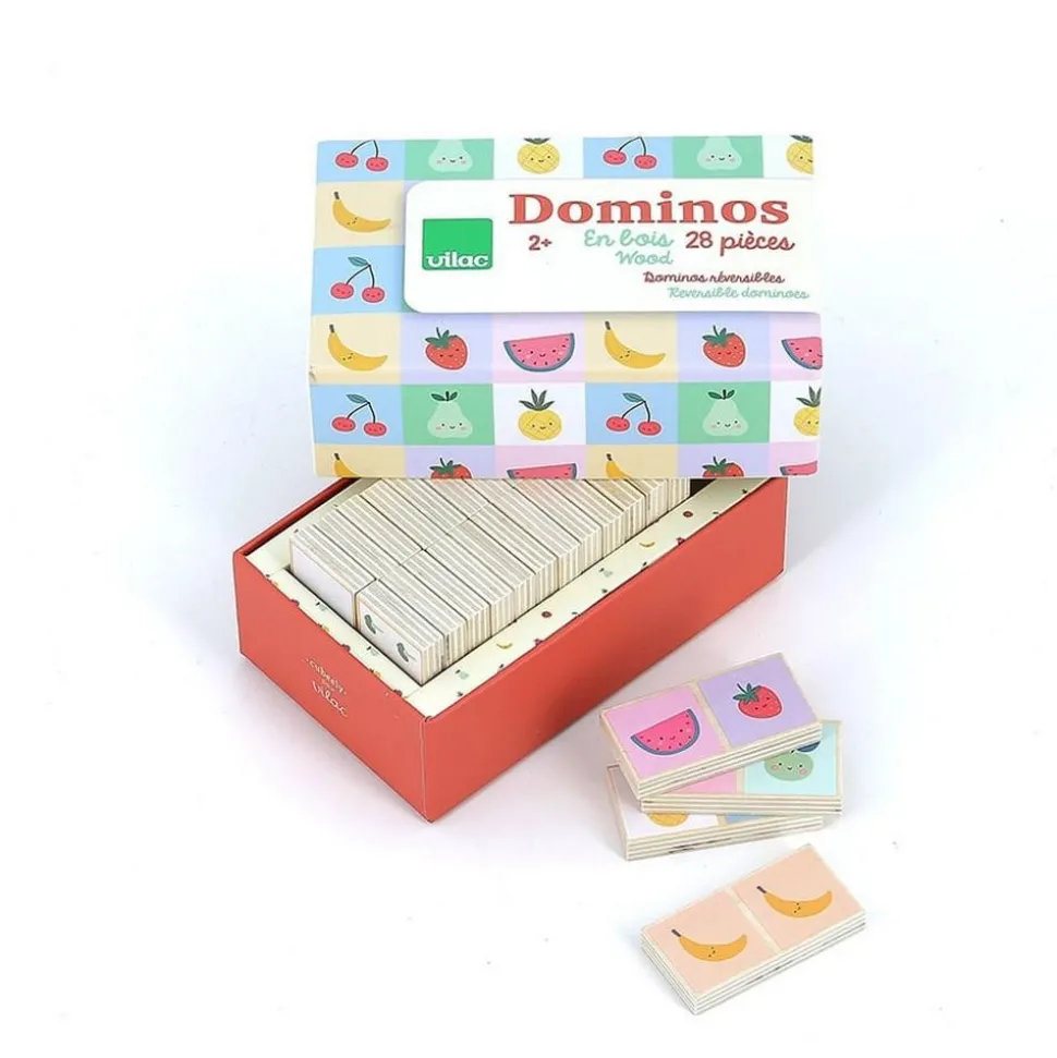 Dominos réversibles fruits / légumes - Sarah - Vilac