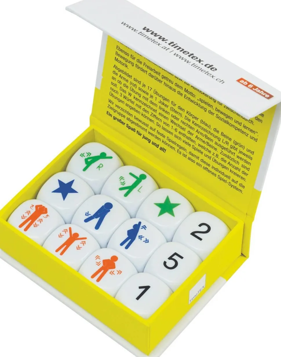 Dés de mouvement, set de 12 - Eduplay