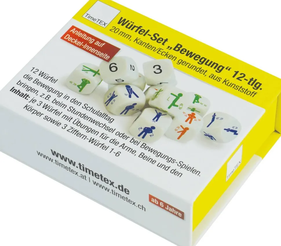 Dés de mouvement, set de 12 - Eduplay