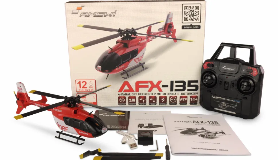 EC-135 DRF Hélicoptère 4 Canaux 6G RTF - Amewi