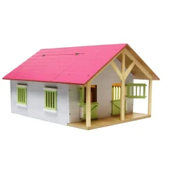 Ecurie de 2 boxes en bois pour chevaux (1:24) - Kids Globe Horses