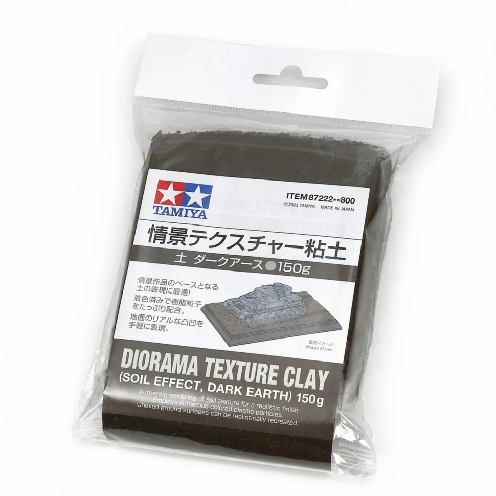 Effet de sol pour diorama : argile terre foncé - Tamiya