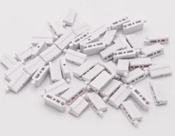 Elements de rail en plastique blanc pour piste turbo Racing (50 pcs) - Turbo Racing