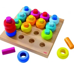 Empilable en bois Anneaux multicolores - Haba