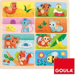 Encastrement 8 pièces en bois : Mon repas préféré - Goula