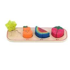 Encastrement en bois : J’apprends à compter les fruits - Vilac