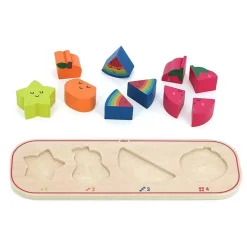 Encastrement en bois : J’apprends à compter les fruits - Vilac