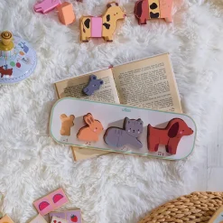 Encastrement en bois - J'apprends à compter les animaux - Vilac