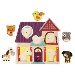 Encastrement musical 5 pièces : Mes petites compagnons - Janod