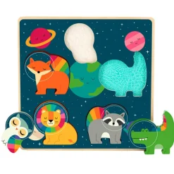 Encastrement tactile 5 pièces en bois : Espace, Andy Westface - Vilac