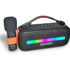 Enceinte avec microphone sans fil et lumières RGB - Bontempi
