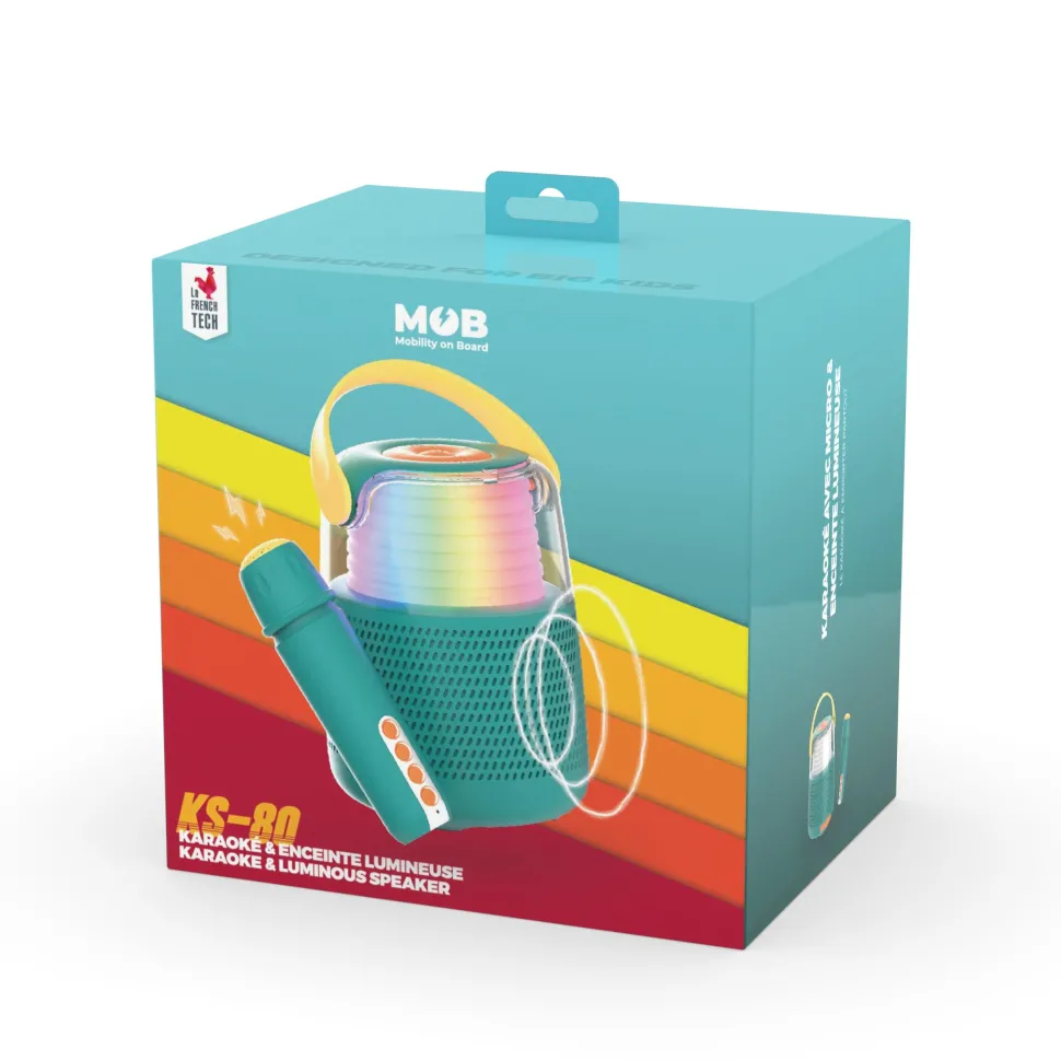 Enceinte lumineuse avec micro Ks-80 - Mob