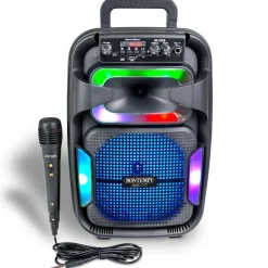 Enceinte sans fil avec micro et lumières RVB - Bontempi