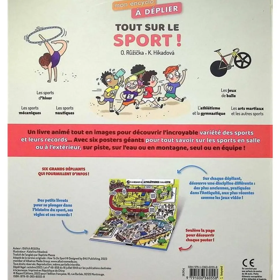 Encyclopédie à déplier : Tout sur le sport - Editions Bayard