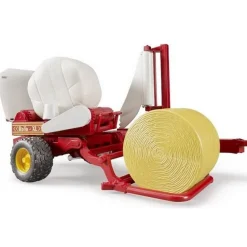 Enrubanneuse film et botte de paille - Bruder