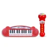 Ensemble de clavier électronique + micro rouge - Bontempi