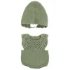 ENSEMBLE de VÊTEMENTS TRICOTÉ vert pour poupées de 40cm - Miniland