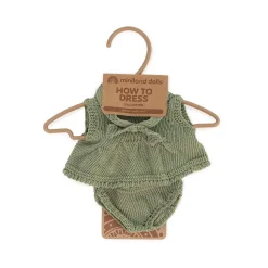 Ensemble tricoté - robe et bandeau pour poupées 21cm - Miniland