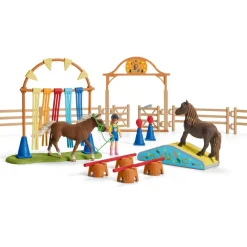 Entraînement d'agility pour poney - Schleich