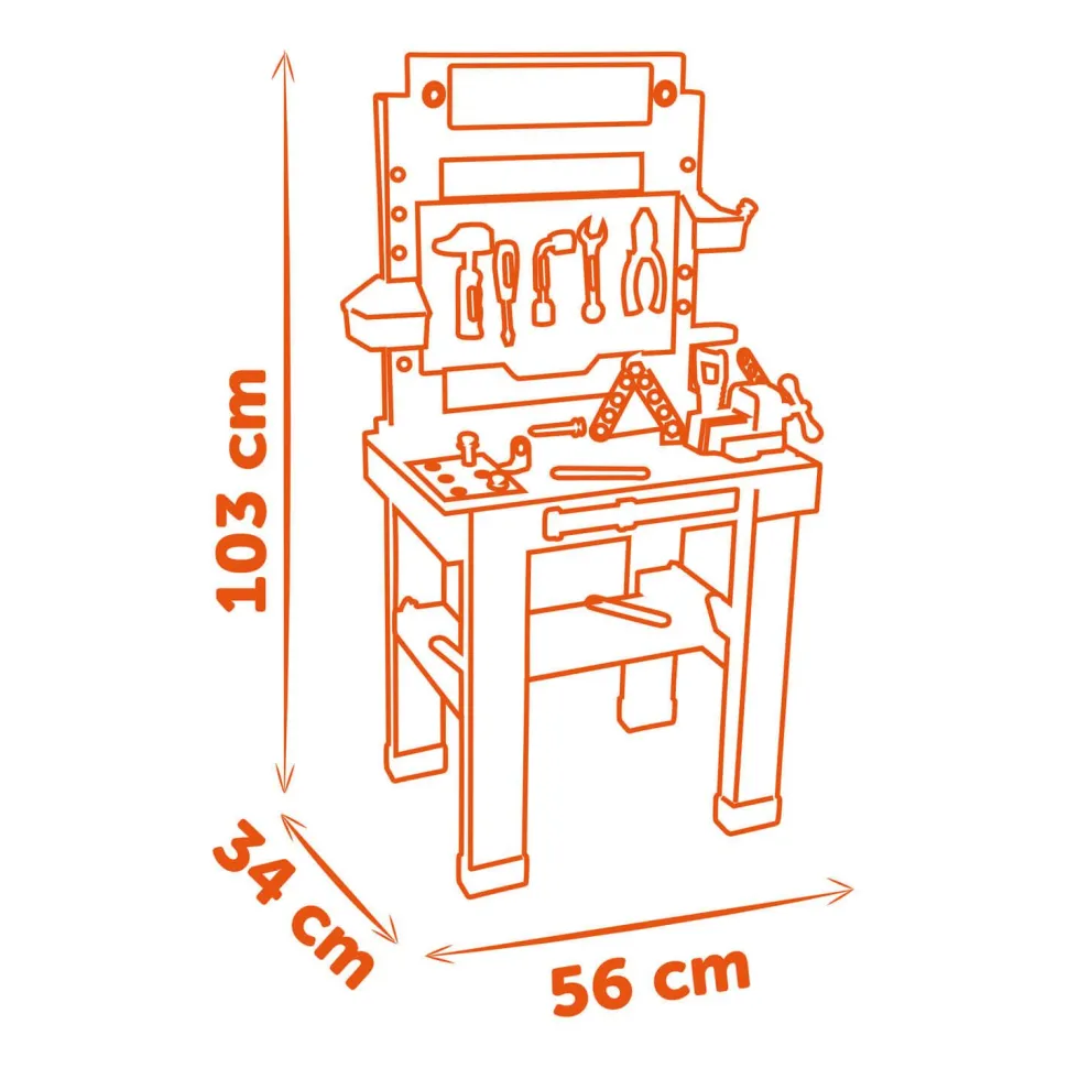Etabli Bricolo One Black et Decker - Smoby