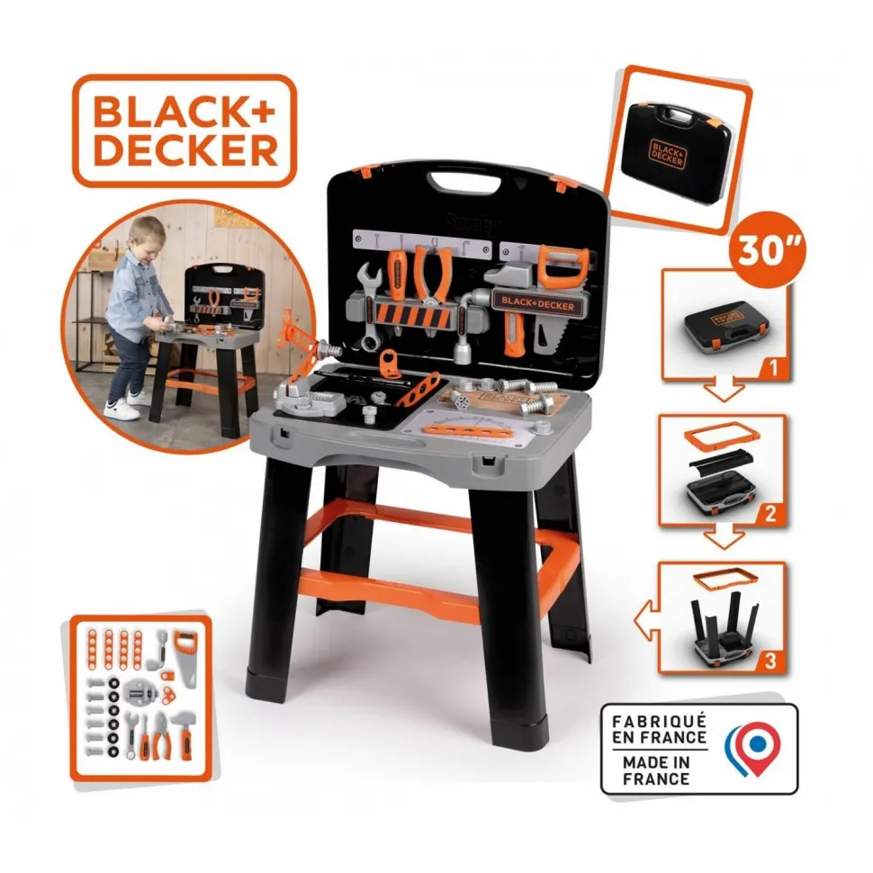 Etabli Bricolo Smart : Black+Decker - Smoby