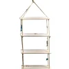 Etagères La Balnéaire bois blanchi à suspendre 45cm x 1,17m - RueDeLaFete
