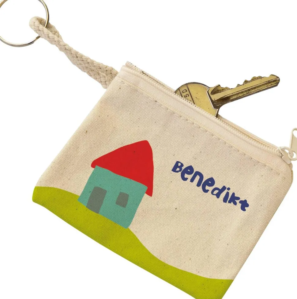 Etui de clé en coton nature - Eduplay