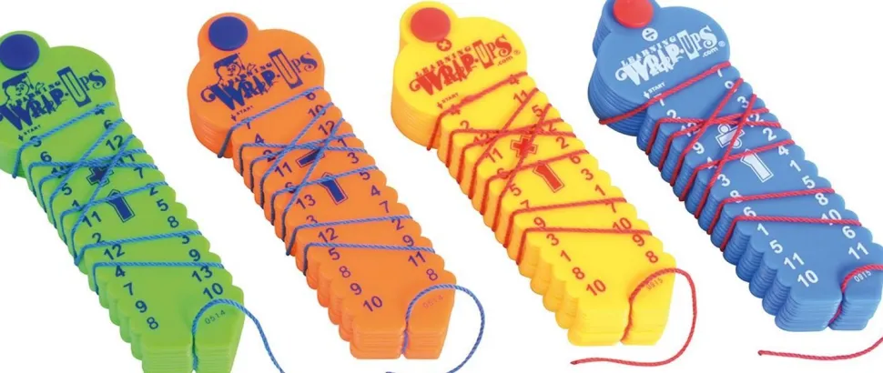 Eventail de comptage division, 10 tableau dim. 5 x 15 x 2,5 cm, Autocontrôle par l'élève - Eduplay