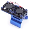 Fastrax Bleu Aluminium Twin Fan Moteur Heatsink Unit - Fastrax