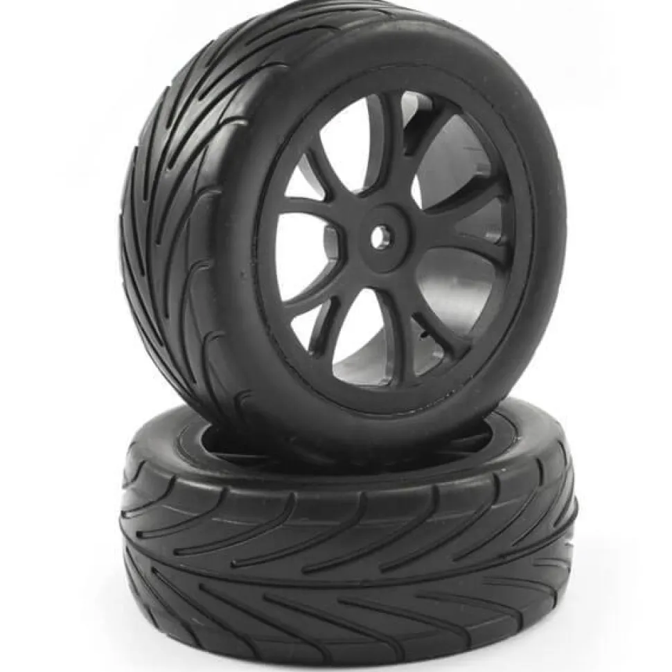 Fastrax 1/10e Mounted Arrow Buggy Front Tyres 10-Spoke - Fastrax