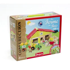 Ferme avec tracteur et animaux 140 pièces - JeuJura